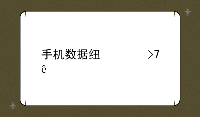 手机数据线没反应