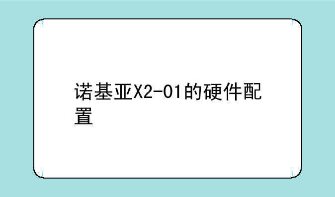 诺基亚X2-01的硬件配置