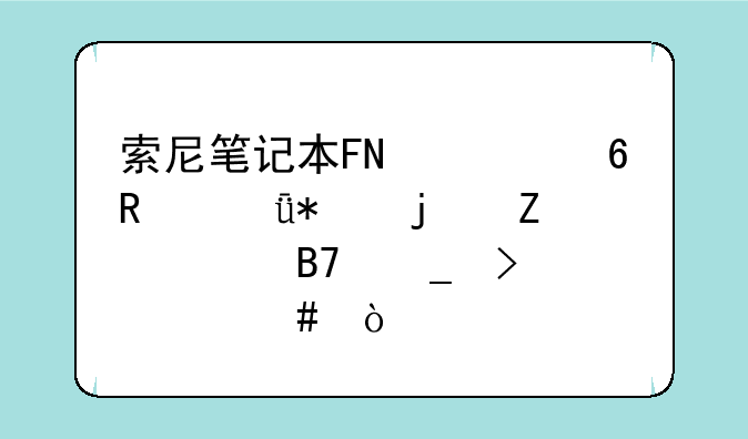 索尼笔记本FN快捷键驱动的文件名字叫什么？