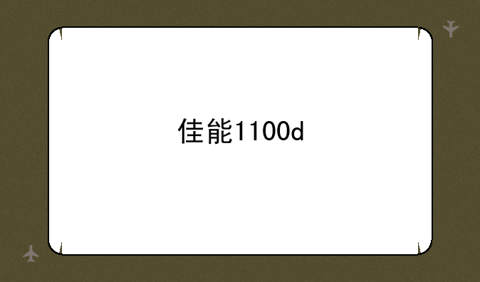 佳能1100d