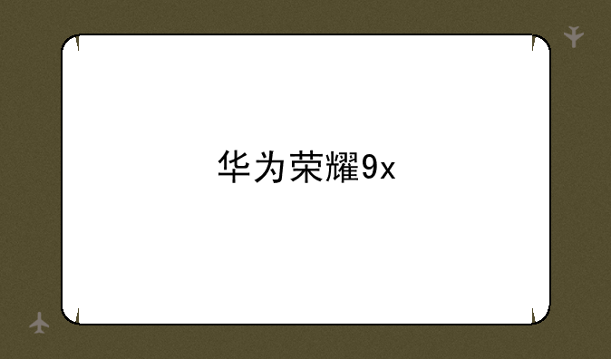 华为荣耀9x