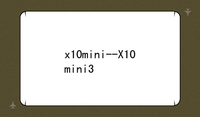 x10mini--X10mini3